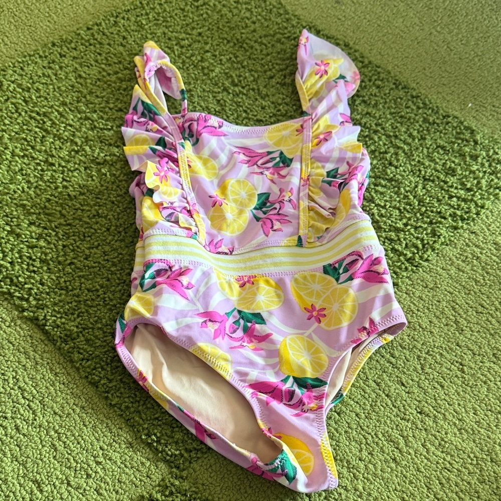 Floral Kids Swim One Piece